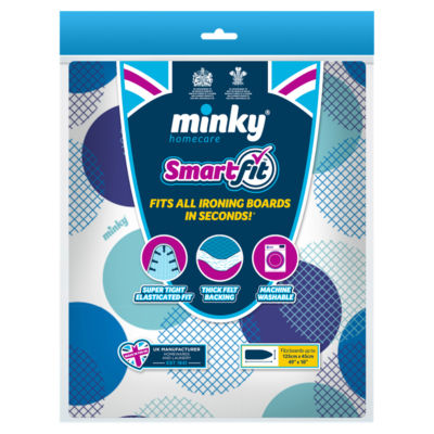 MINKY SMART FIT IRONING BOARD COVER 125 X 45 LARGE NEW CHOOSE
